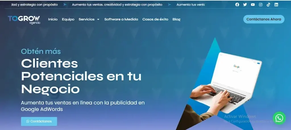 3 Mejores Agencias de Google Ads en Latinoamérica Agencia de Google ADS ToGrow